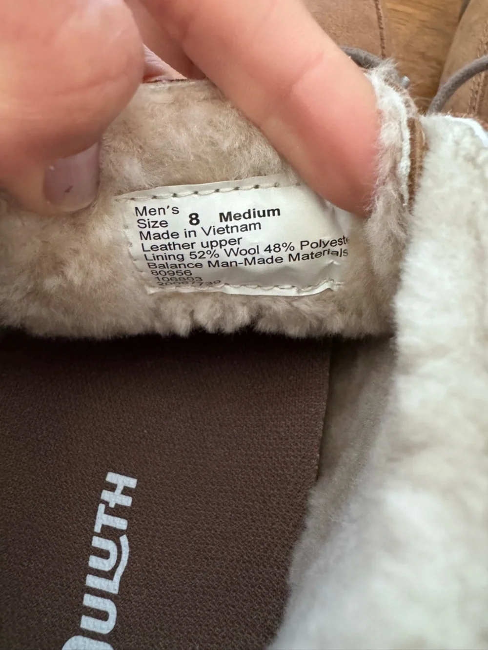 Duluth Trading Men’s Shearling Chukka Slippers Size 8